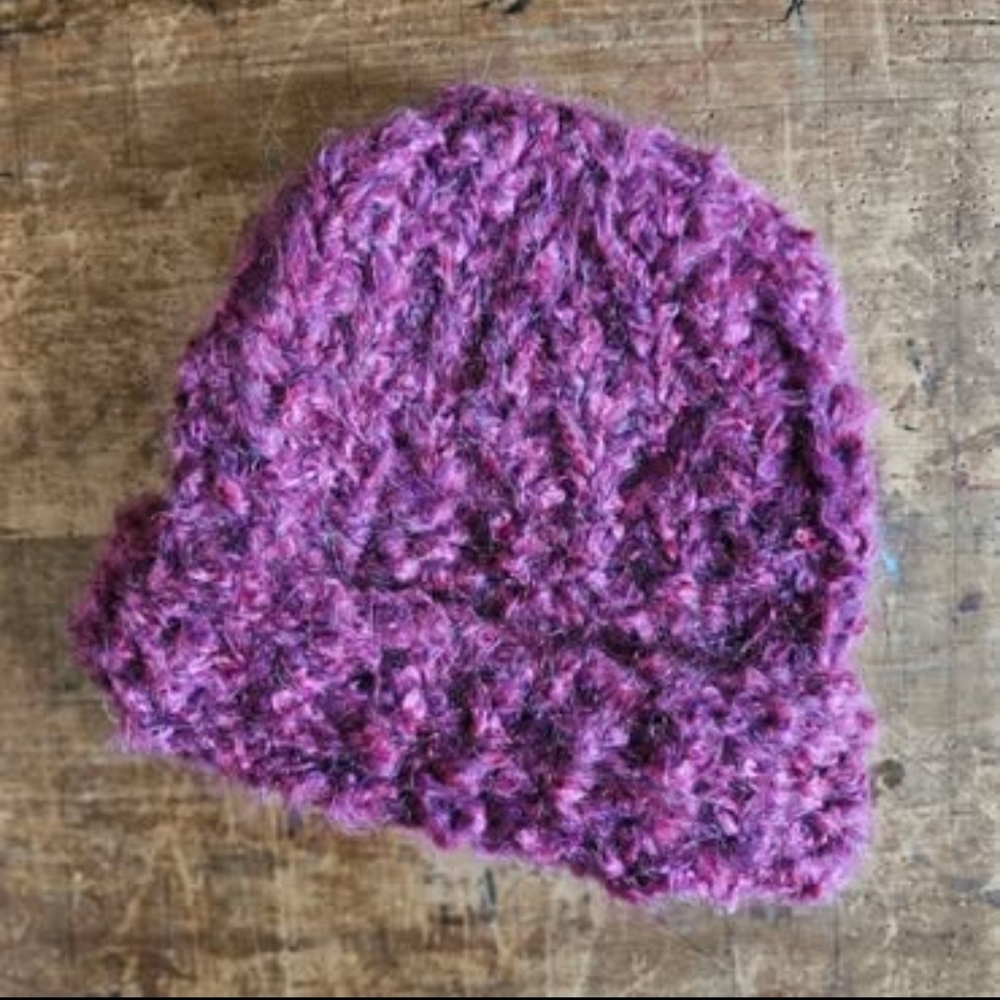 Elegant Purple Women's Knit Hat